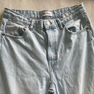 Zara Light Wash Wide Leg Jean